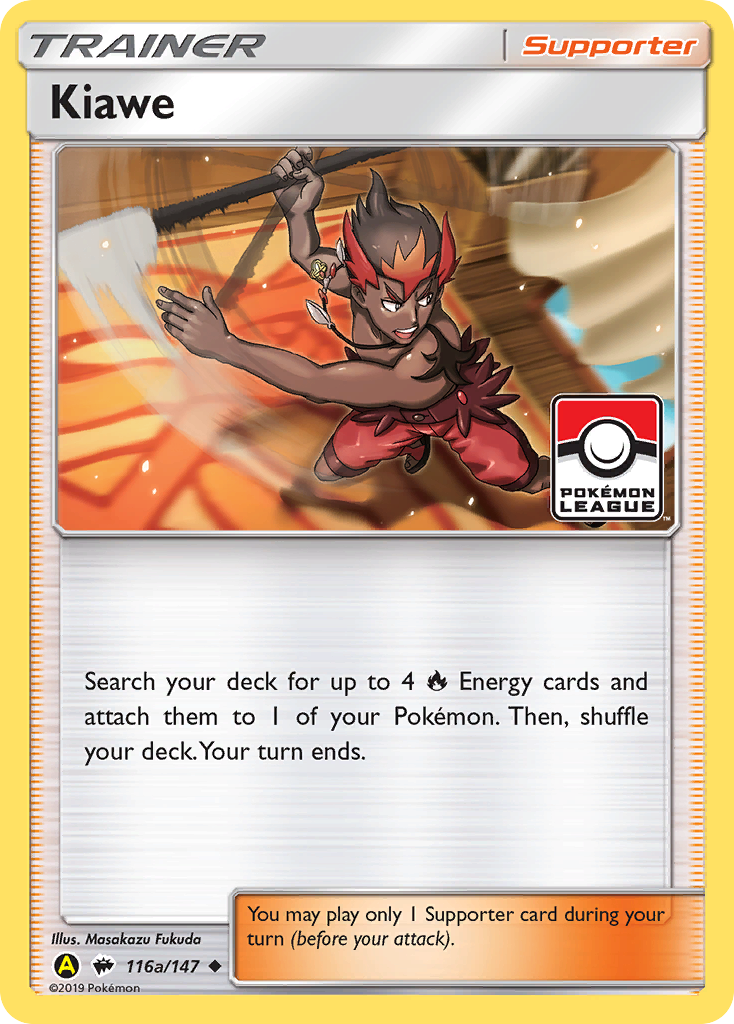 Burning Shadows Kiawe #116a League Promo